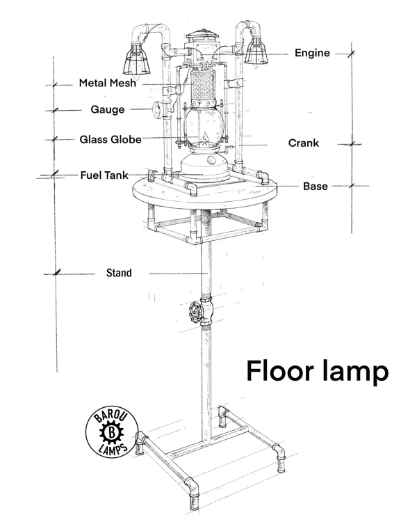 Thermo-Floor lamp